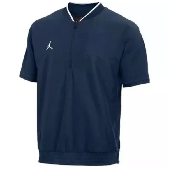 Nike Jordan Men’s Lightweight Coaches Shirt Jacket Navy - Picture 4 of 4